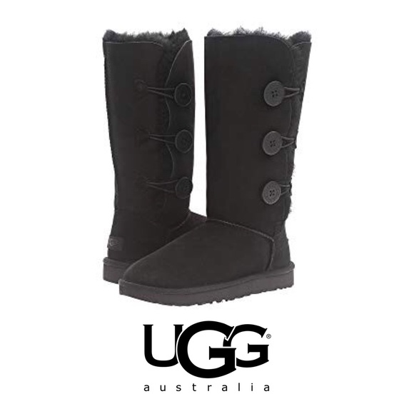 UGG Shoes - Ugg black Bailey button triplet 8
